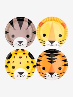 Brinquedos-Doudous e brinquedos em tecido-Lote de 8 pratos em cartão MY LITTLE DAY