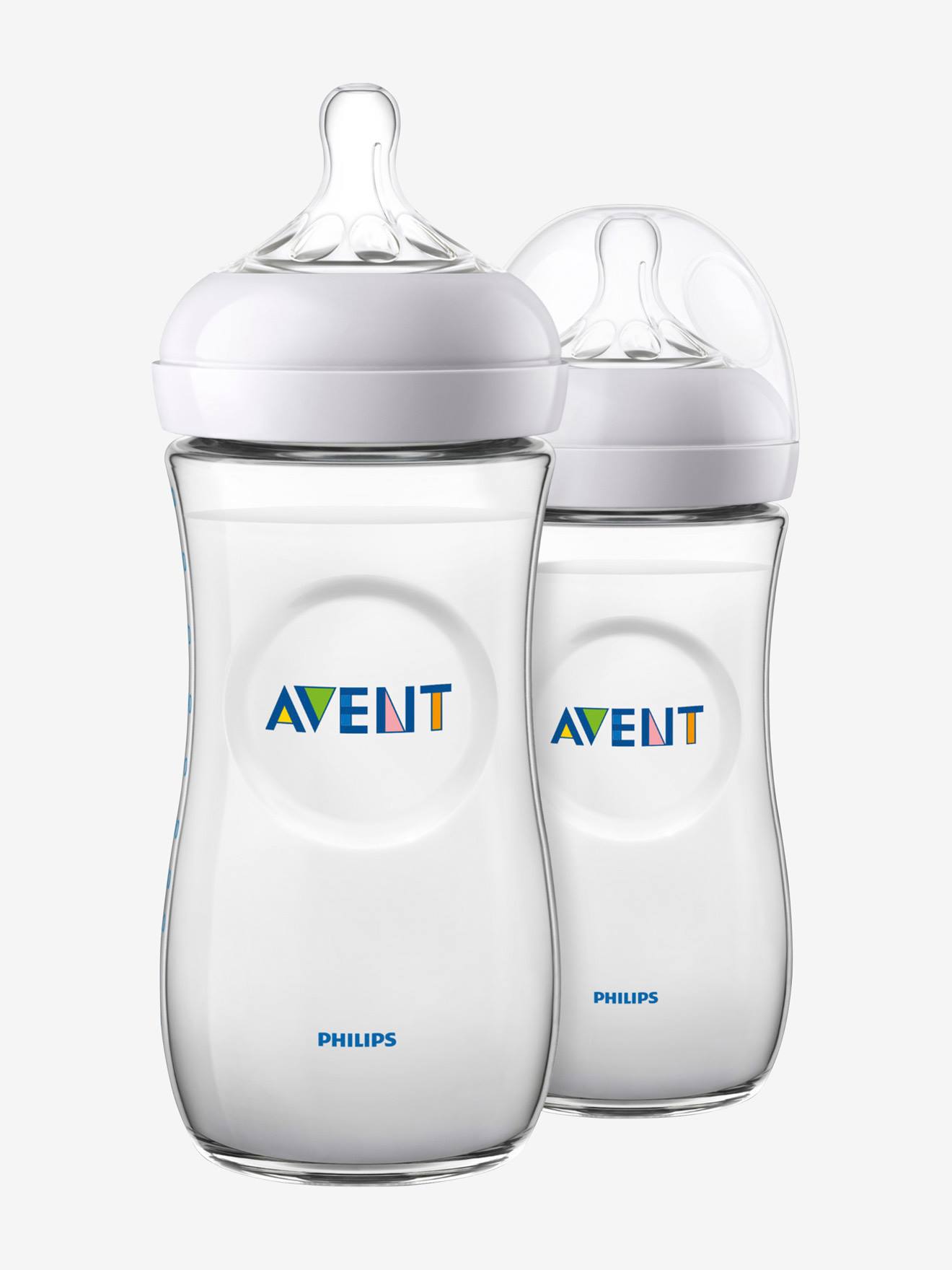 Lote de 2 biberões 330 ml Philips  Natural sem BPA sem cor
