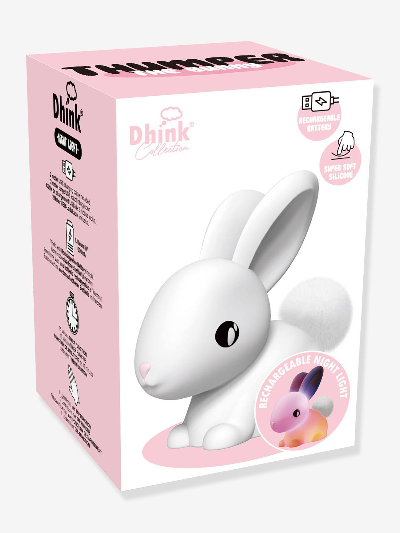 Luz de presença tátil Cotton o coelho Dhink  branco