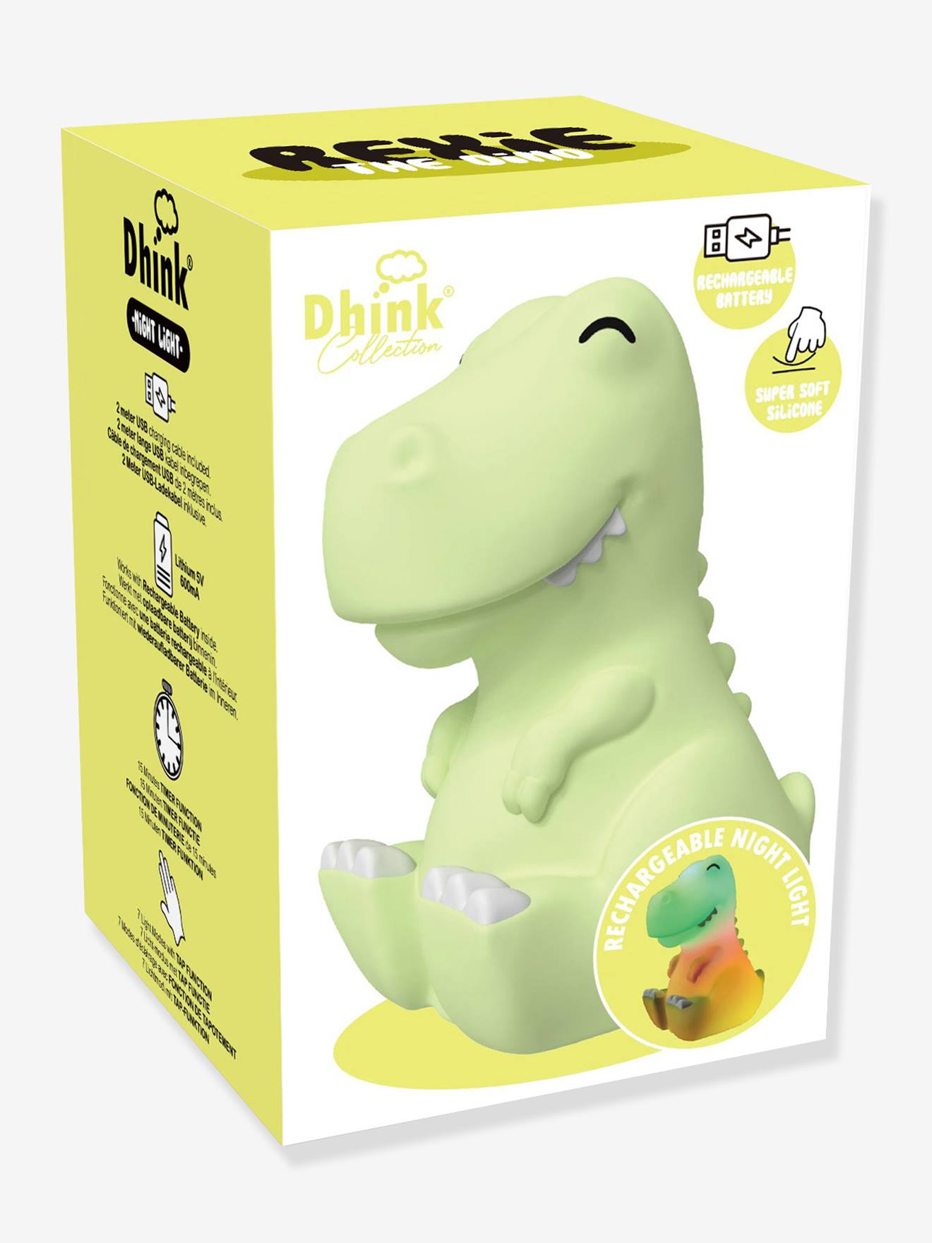 Luz de presença flexível Rex o dinossauro Dhink  branco