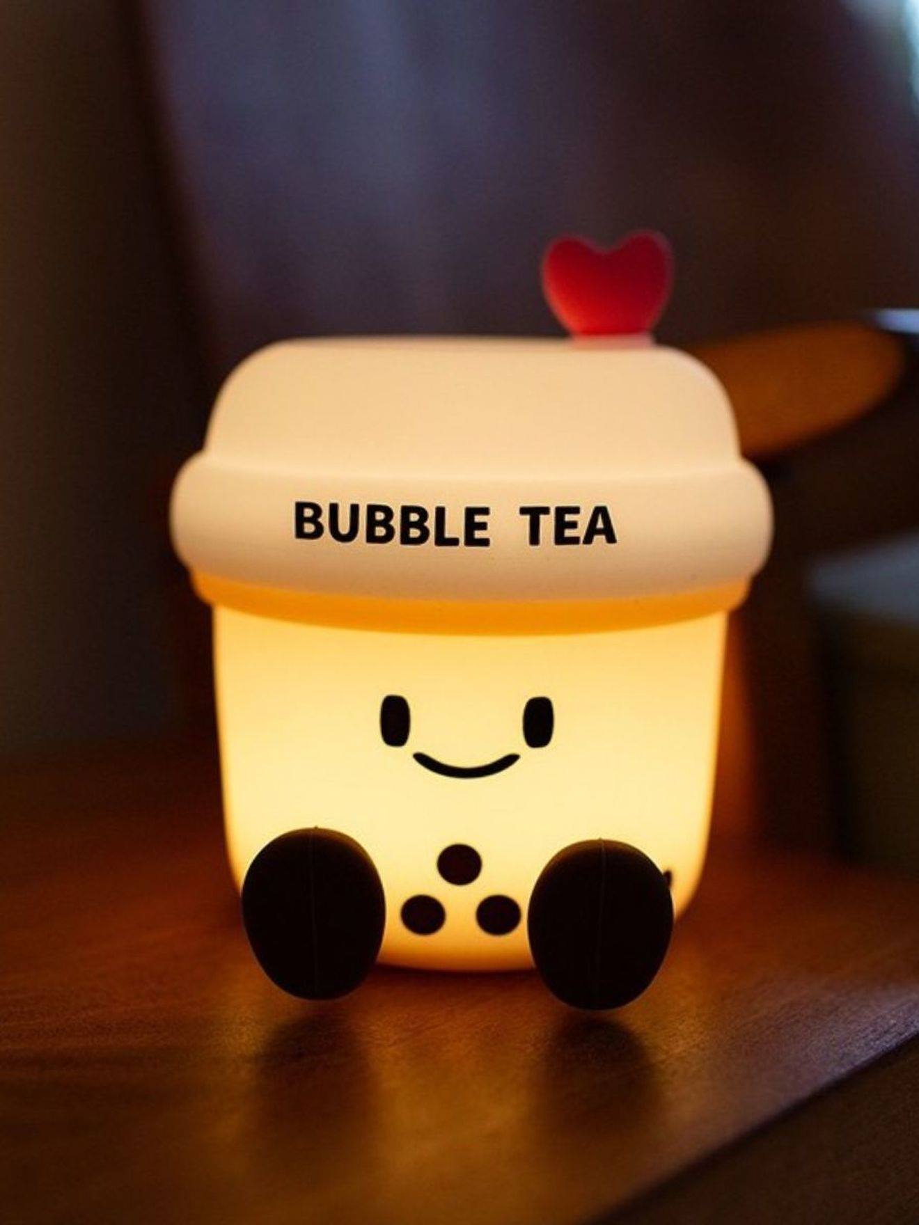 Luz de presença recarregável Bubble tea  bege