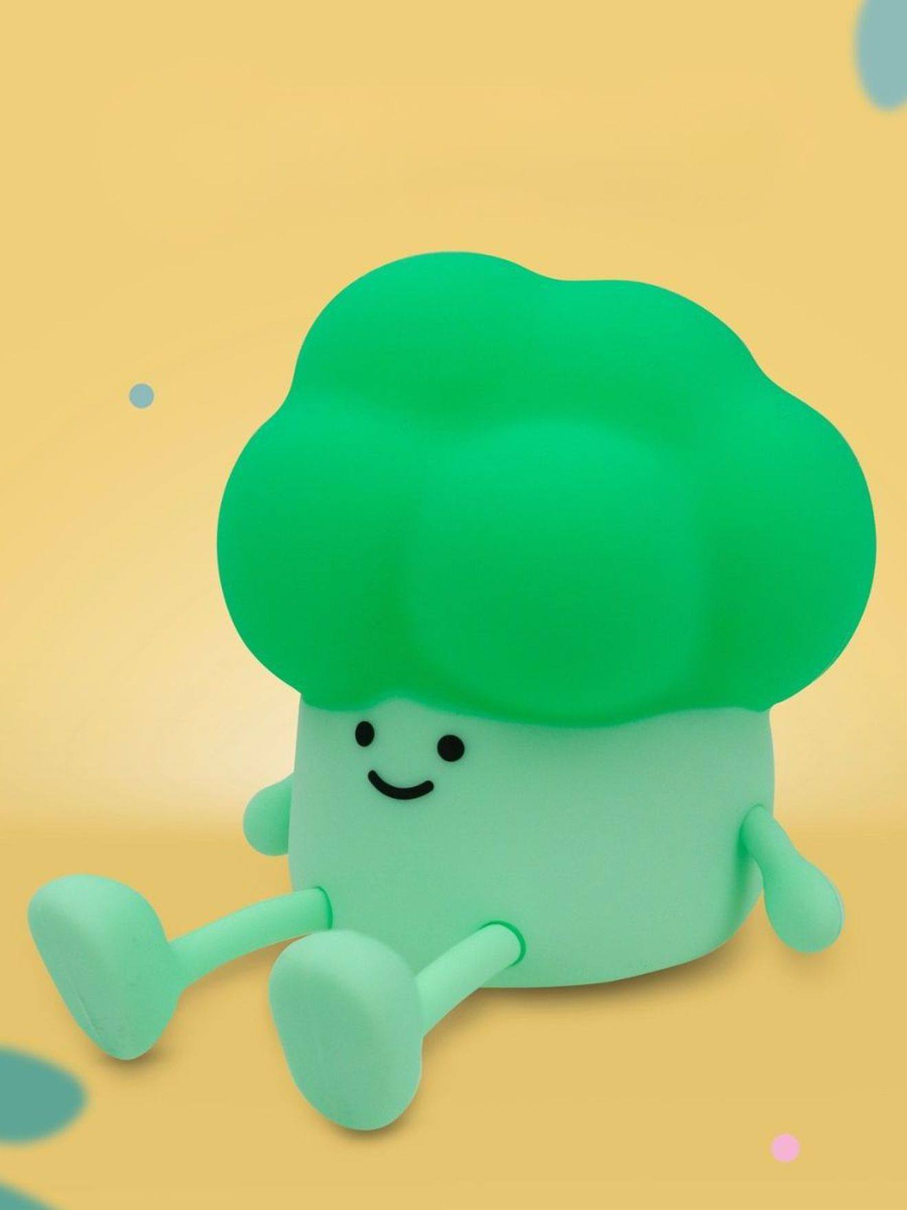 Luz de presença recarregável brócolo  verde