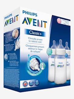 Puericultura-Alimentação Bebé-Biberões, acessórios-Lote de 3 biberões de 330 ml anticólicas da Philips AVENT