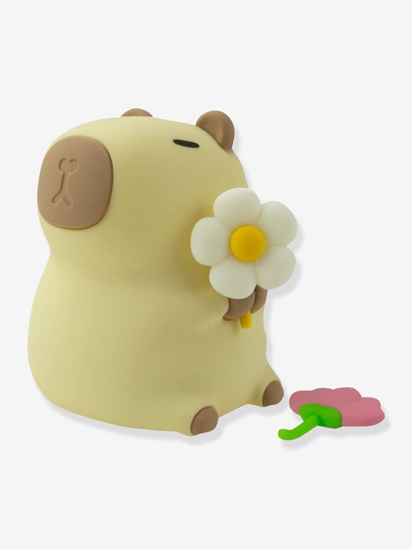 Luz de presença recarregável Capybara florista  bege
