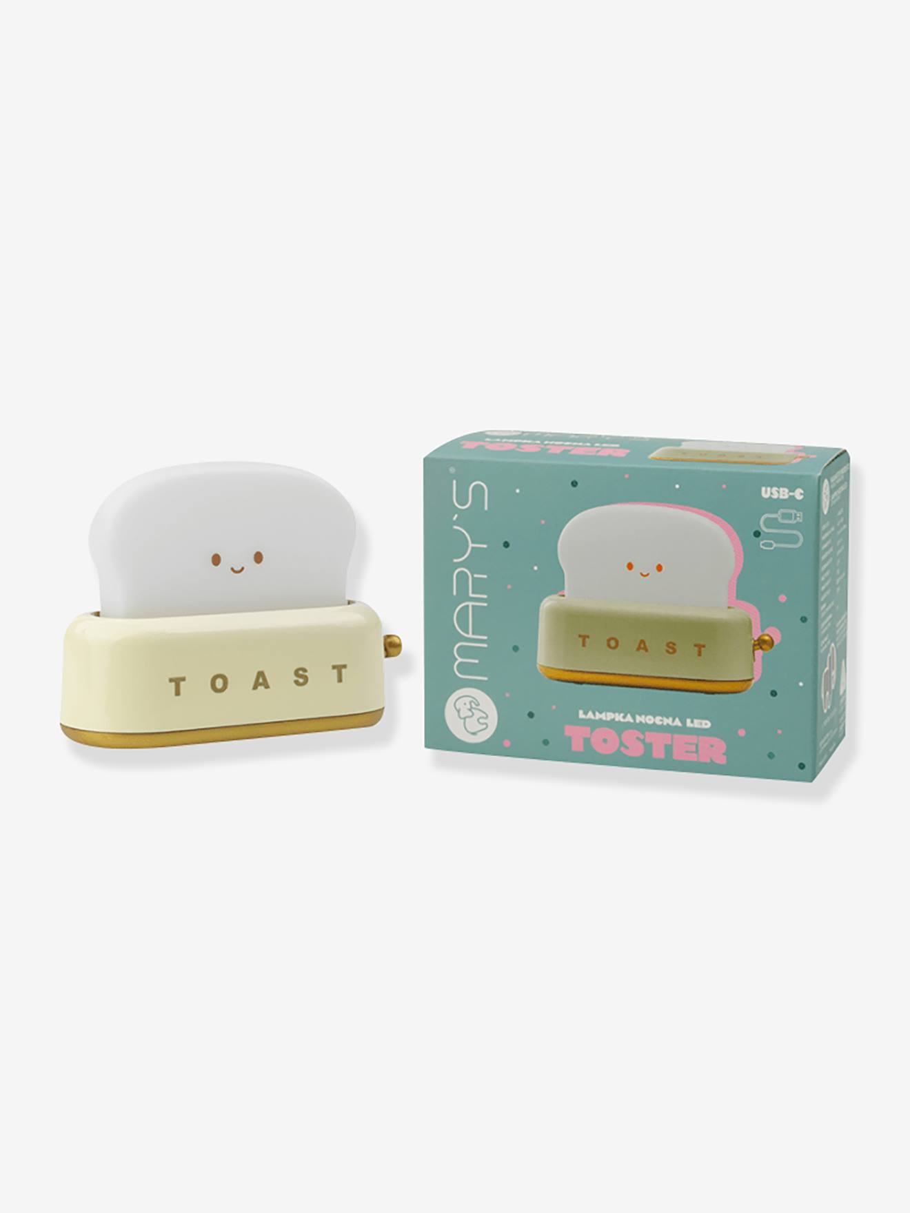 Luz de presença recarregável Toast  amarelo