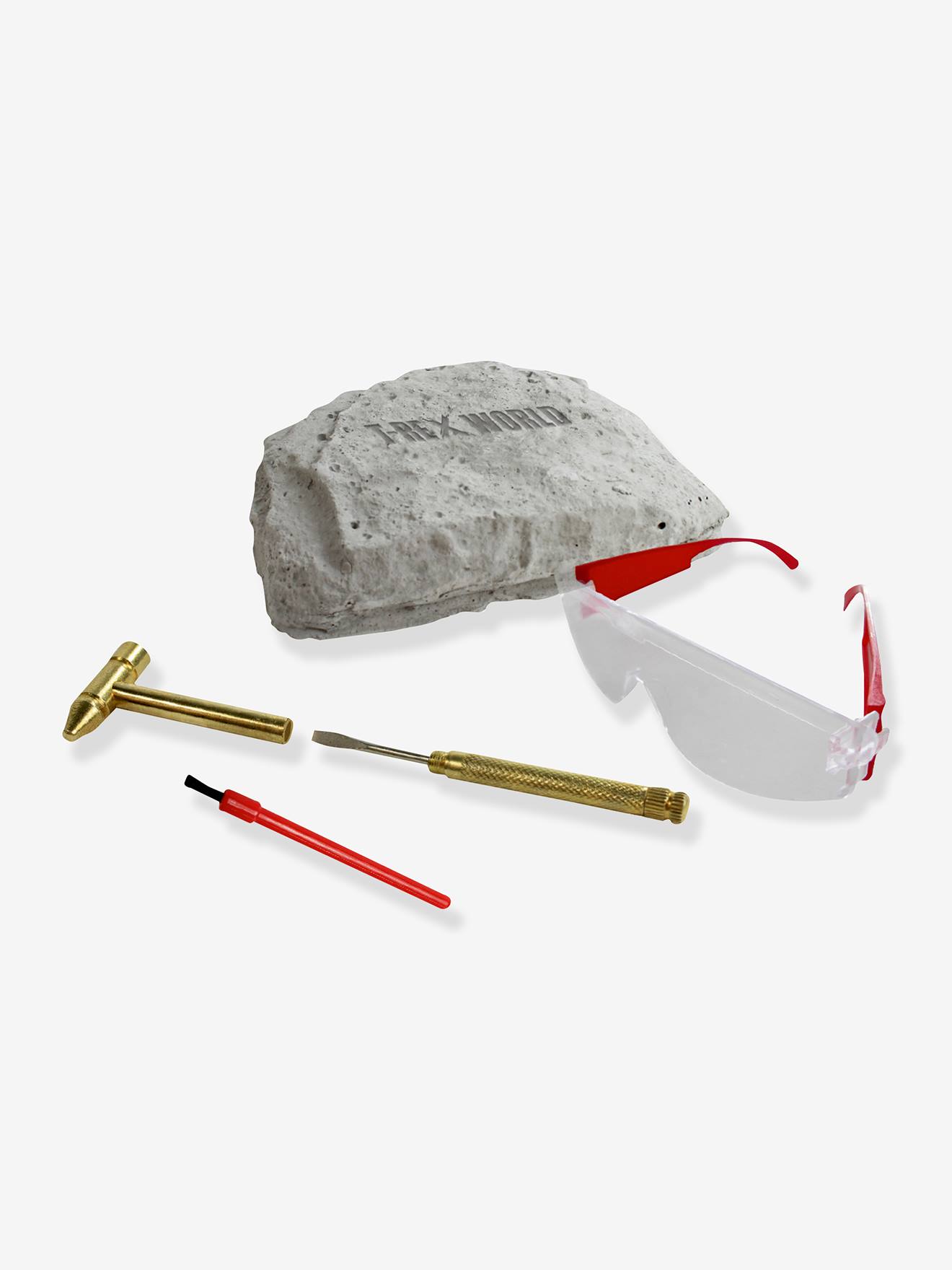 Kit de Escavação Grande T-REX WORLD Die Spiegelburg bege-argila