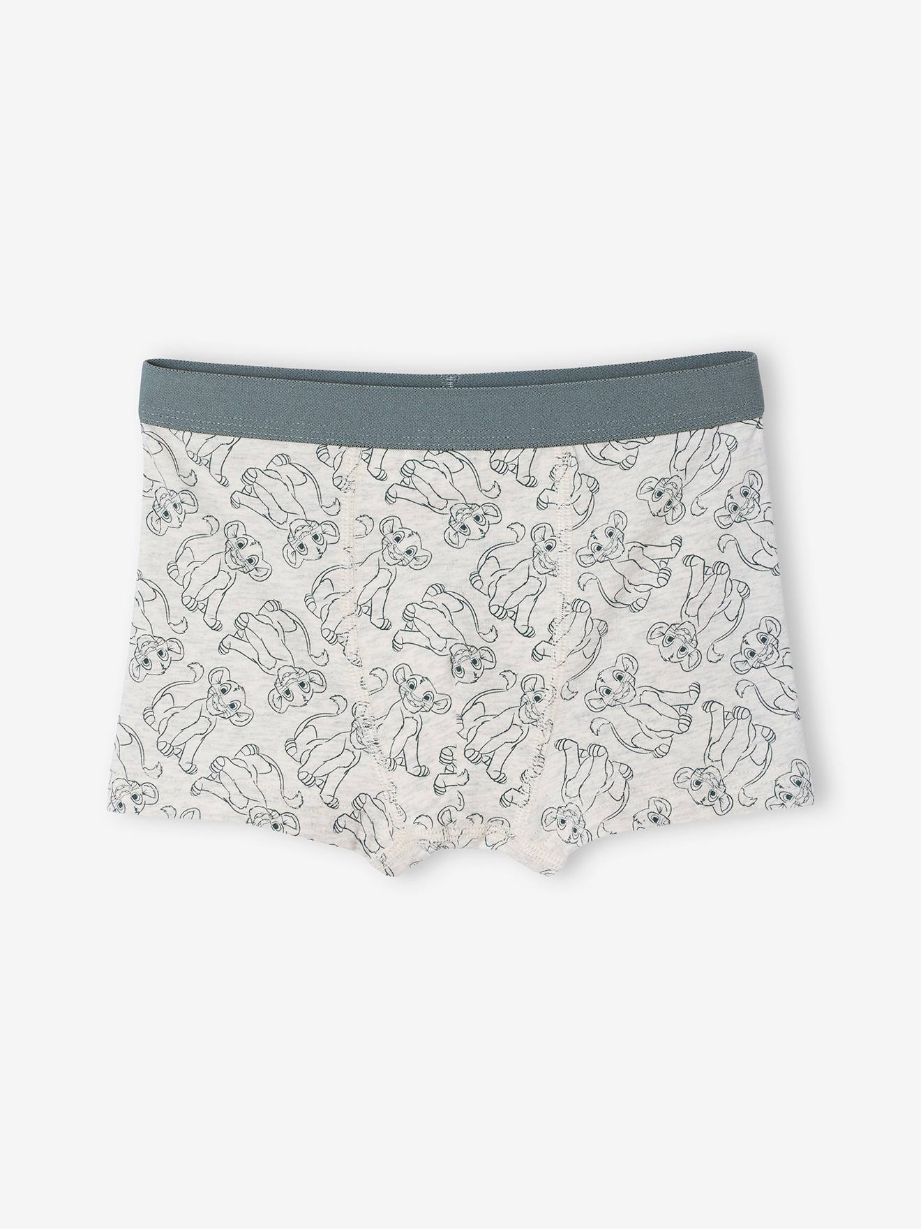 Lote de 5 boxers Disney® O Rei Leão, para menino líquen