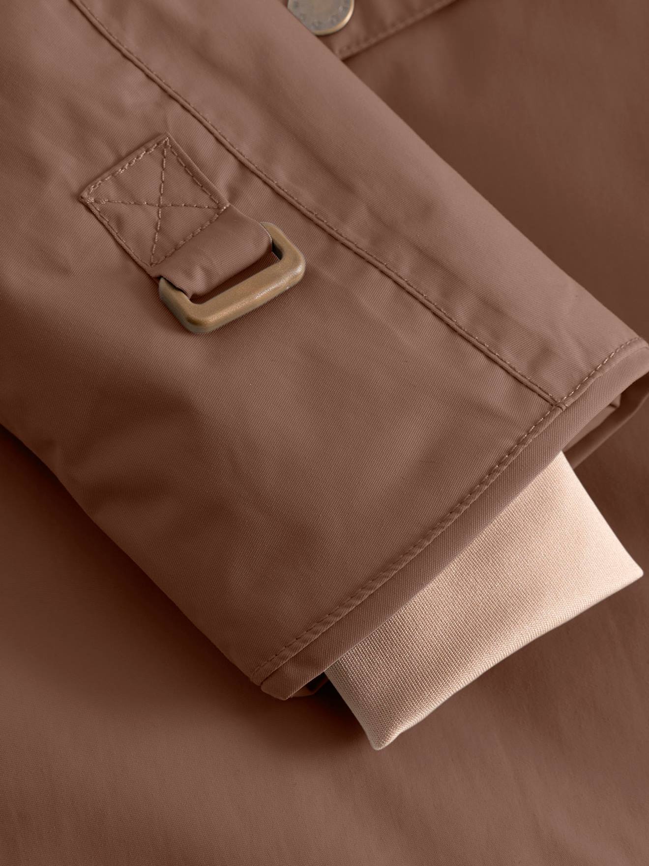 Casaco de inverno com forro polar MATWANG MINI A TURE para criança castanho