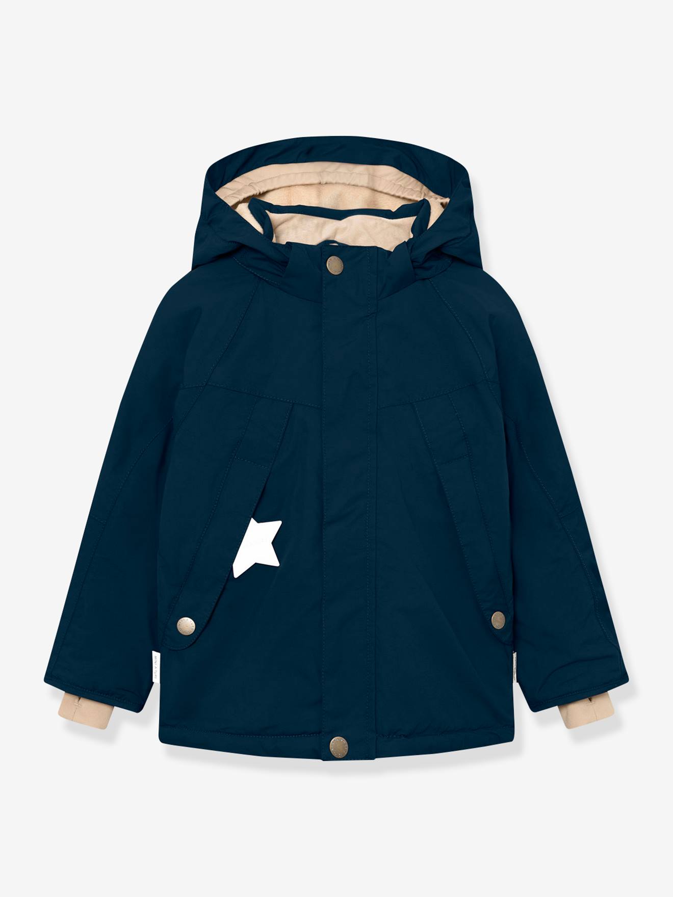 Casaco de inverno com forro polar MATVALONSO para menino MINI A TURE azul-escuro