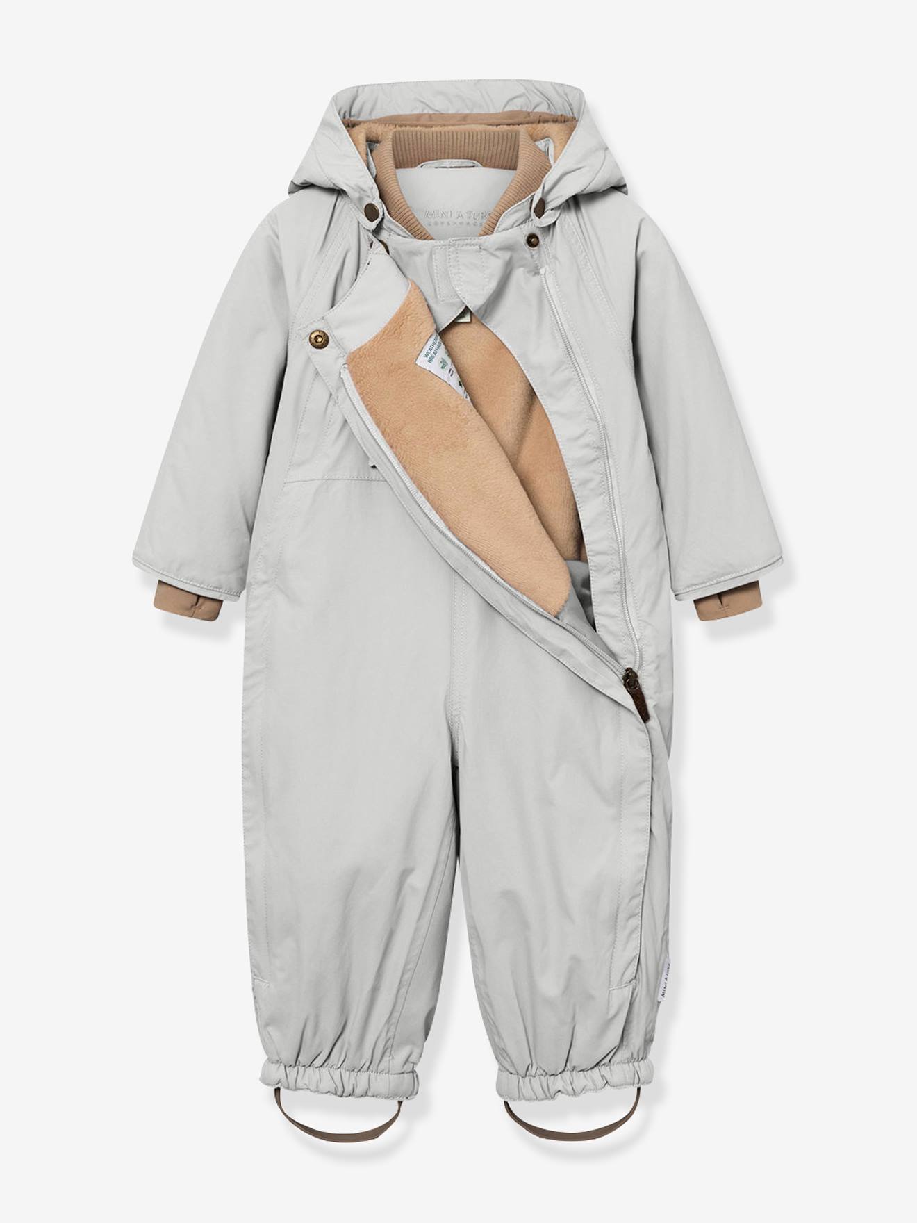 Macacão de neve forrado a polar MATWISTI para criança MINI A TURE azul-acinzentado