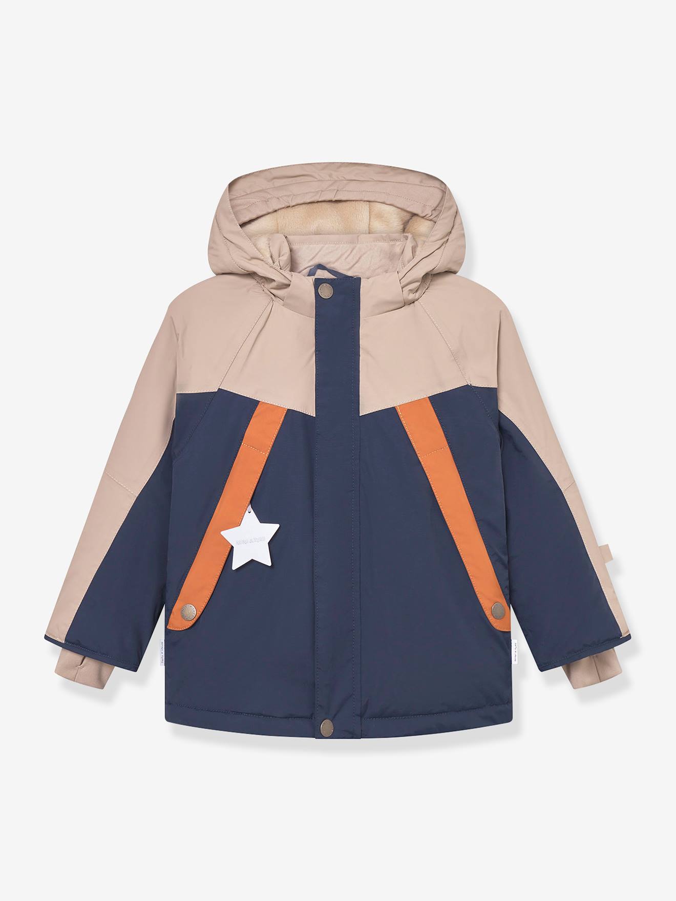 Casaco de esqui com forro polar para criança MATVALONSO MINI A TURE azul-escuro