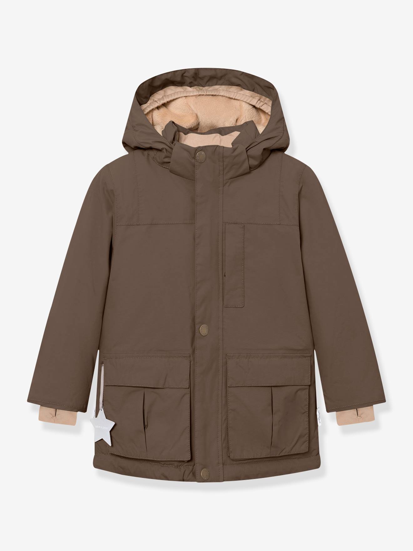 Casaco de inverno com forro polar para menino MATKASTORIO MINI A TURE caqui