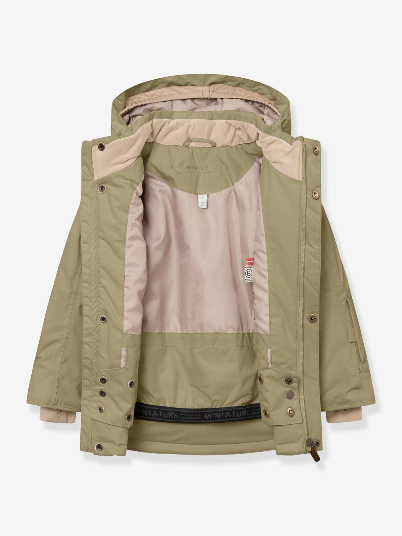 Casaco de esqui MATVESTYN para criança MINI A TURE verde-salva