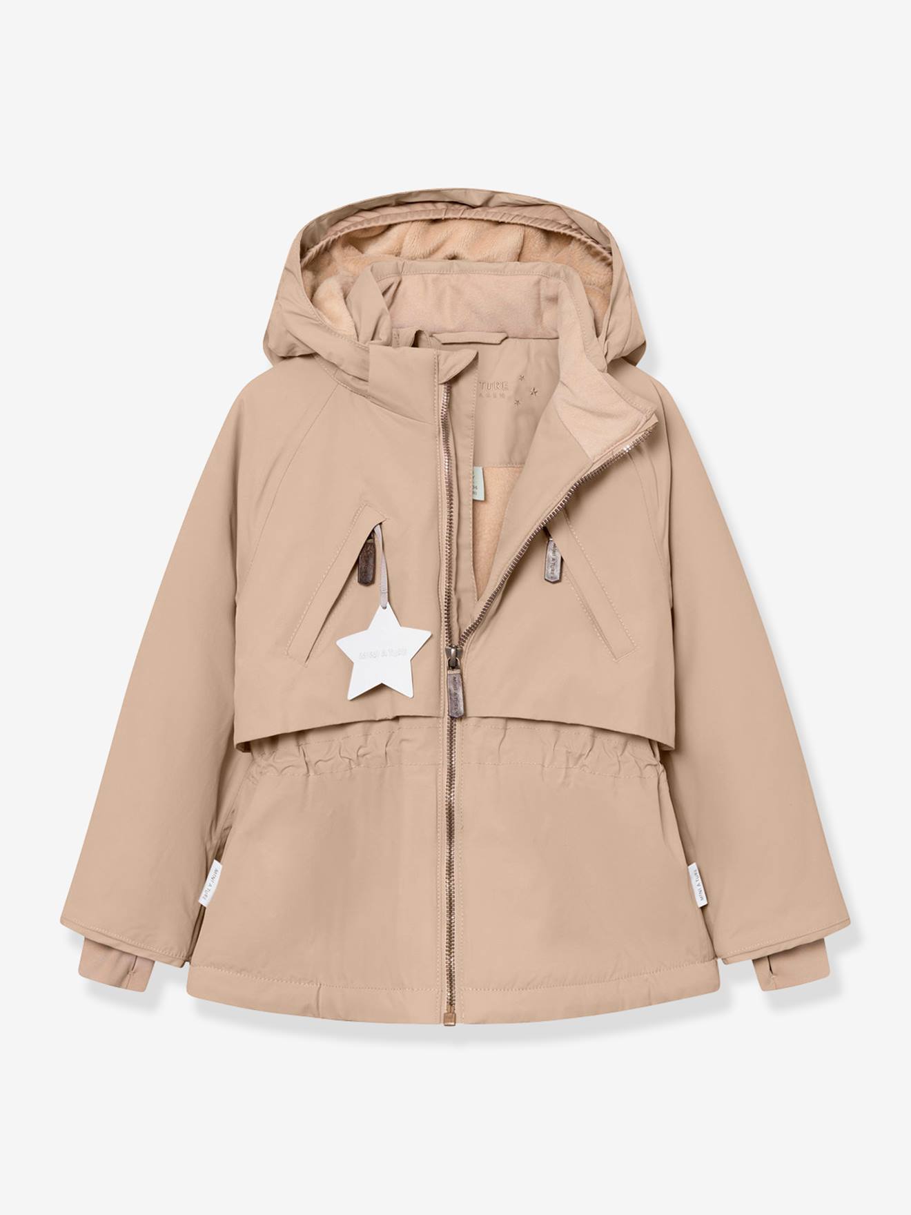 Casaco de inverno com forro polar MATALGEANA para menina MINI A TURE bege