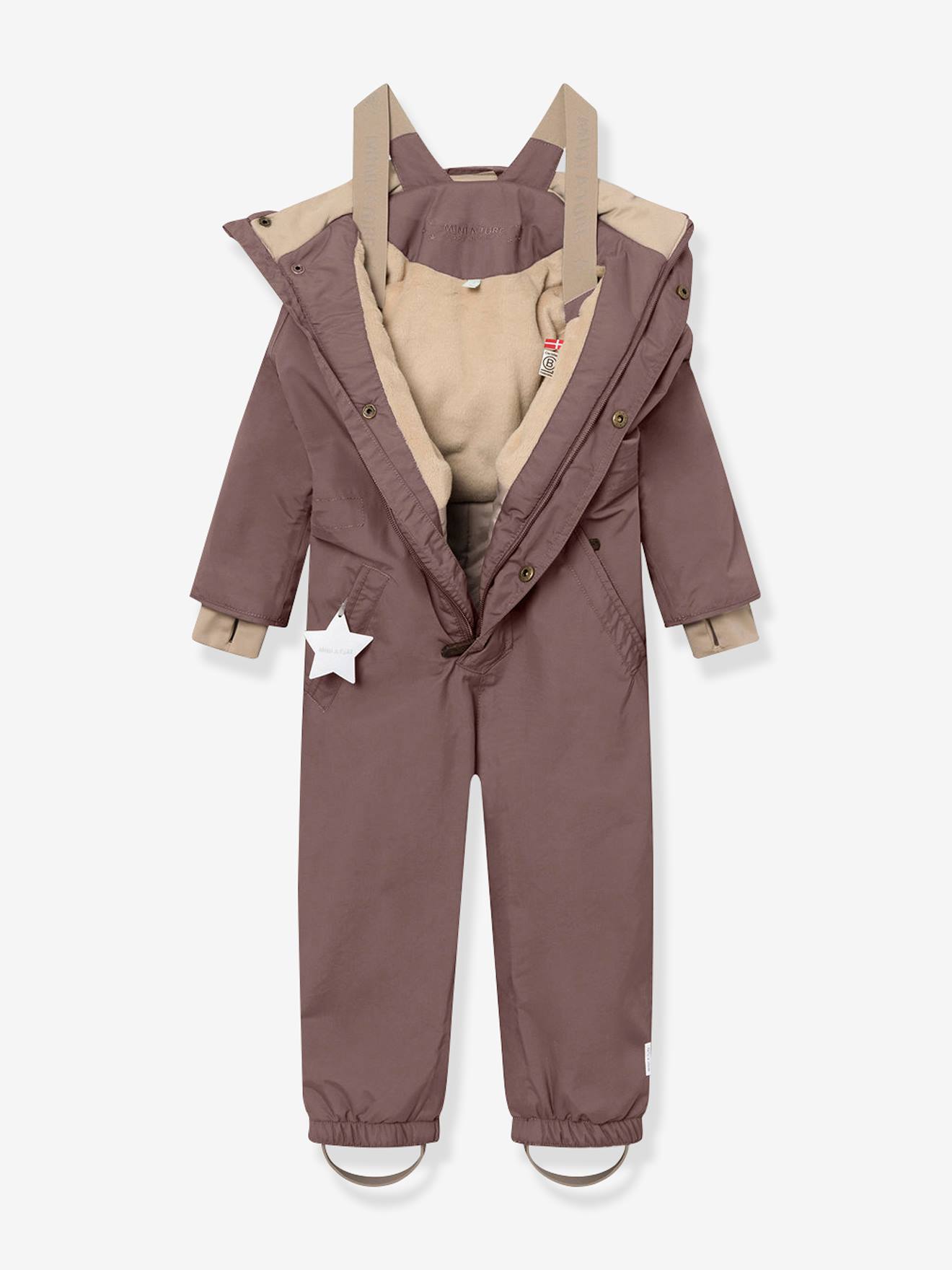 Casaco de neve com forro polar MATWANNI para criança MINI A TURE ameixa