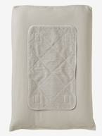 Lote de 2 tapetes para colchão Branco+Cinza-toupeira 