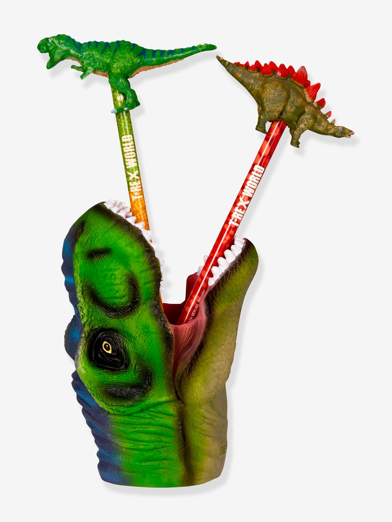 Porta-lápis T-REX WORLD Die Spiegelburg verde