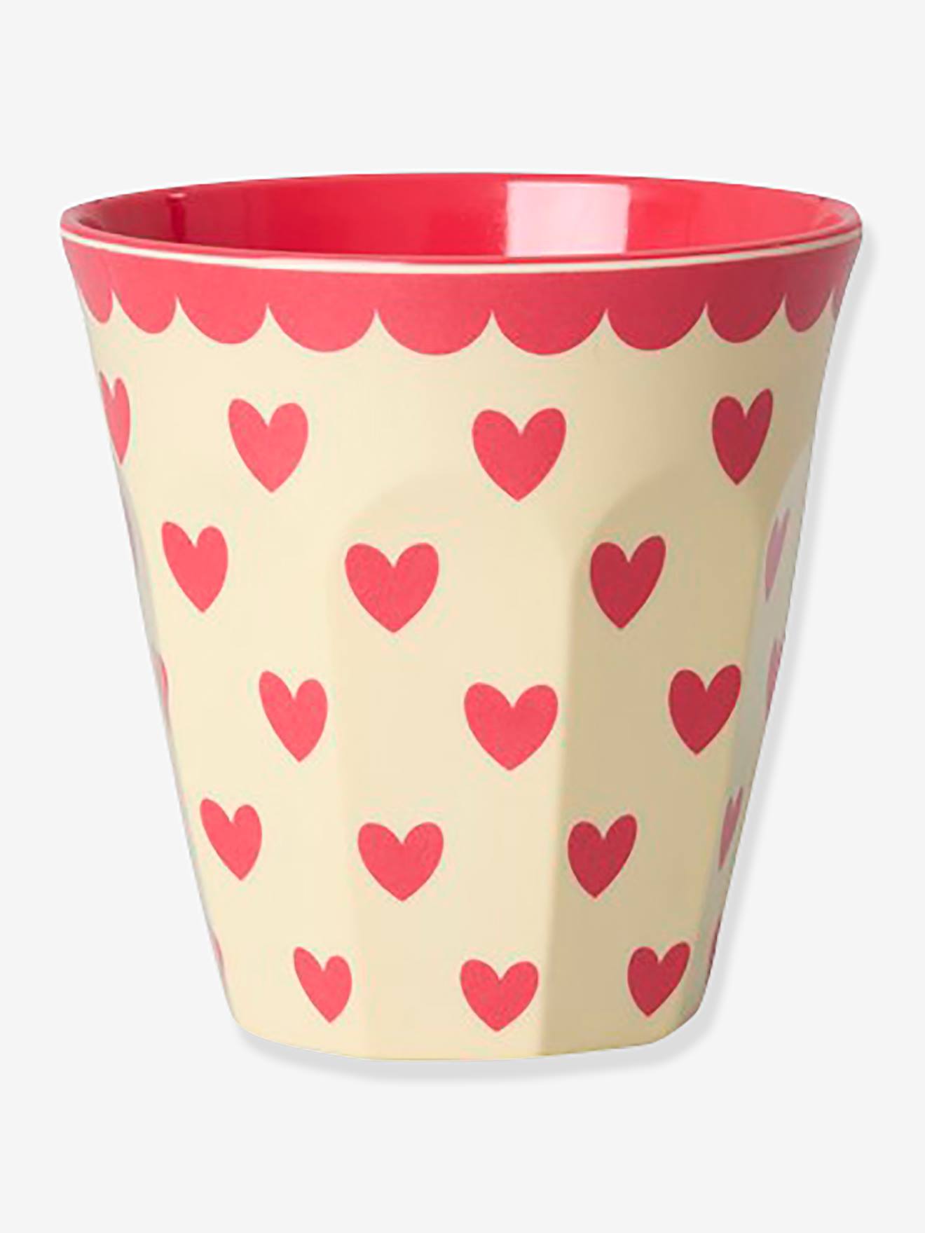 Conjunto de 6 copos FAVORITE HEARTS 250 ml para crianças rice multicolor