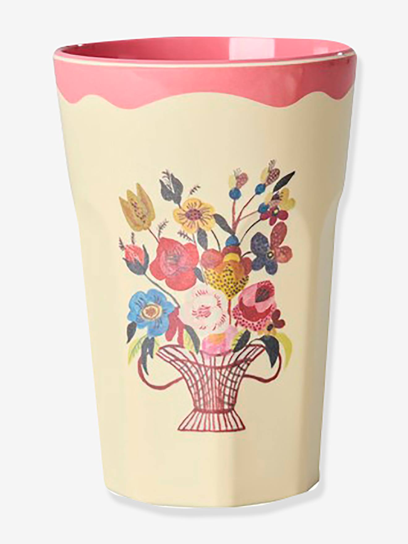 Pack de 2 copos NATHALIE LÉTÉ 400 ml para crianças rice caixa de oferta rosa