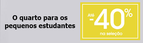 O quarto para os pequenos estudantes Até -40% O quarto para os pequenos estudantes Até -40%