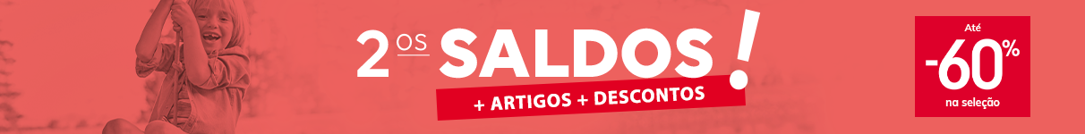 2ºs SALDOS! + ARTIGOS + DESCONTOS > Até -60% na seleção 2ºs SALDOS! + ARTIGOS + DESCONTOS > Até -60% na seleção