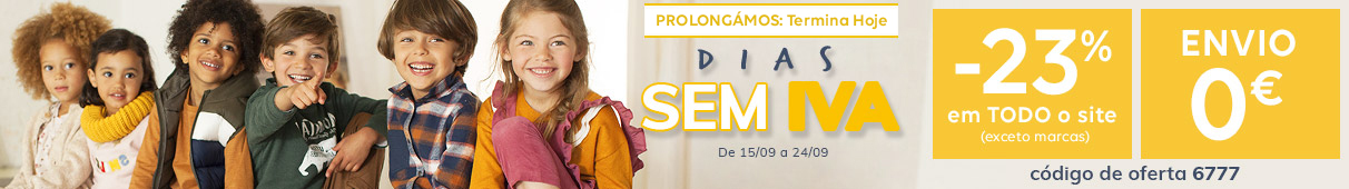 Prolongamento - Dias sem IVA Prolongamento - Dias sem IVA -23% + envio 0€