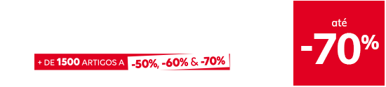 3os SALDOS! até -70% 3os SALDOS! até -70%